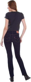 LEVI'S WOMENS 314 SHAPING STRAIGHT JEANS SIZE: 33X32 - DARKEST SKY - DARK INDIGO - Brand New