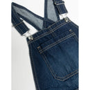 WONDER NATION GIRLS DENIM SHORTALL - SIZE: YOUTH XL (14-16) - DARK ENZYME - Brand New