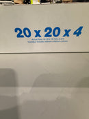 MERVFILTERS 20X20X4 MERV 11 FILTER - WHITE - Brand New