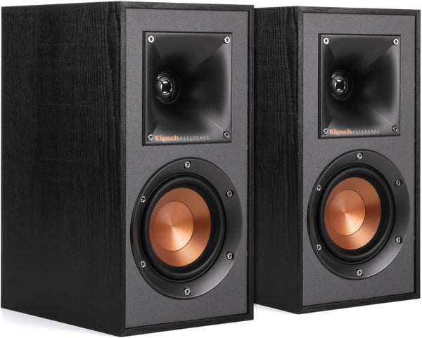 KLIPSCH BOOKSHELF HOME SPEAKER (1 PAIR) R-41M - BLACK Like New