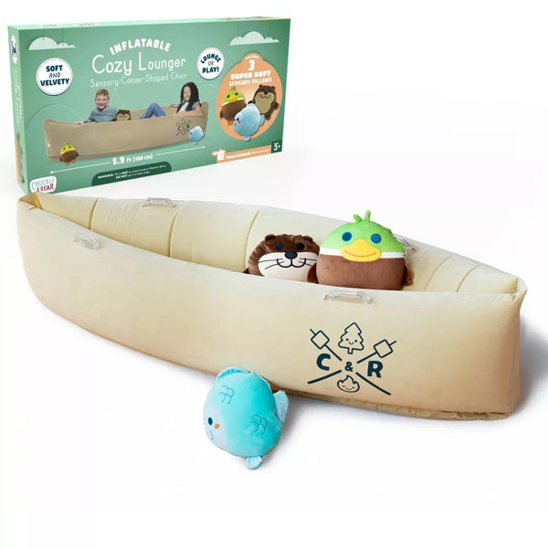 CHUCKLE AND ROAR CHUCKLE & ROAR COZY LOUNGER - TAN - Like New