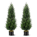 Vitalismo Artificial Topiary Cedar Trees 4FT Tall 2 Sets for Outdoor/Indoor - Like New