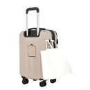 TRAVELERS CLUB CHICAGO PLUS HARDSIDE LUGGAGE, 20" CARRY-ON - MUSHROOM - Brand New