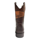 Texas Cowboy Boot Western Leather Boot Flag Work Square Toe 11 M (US) - Brown - Like New
