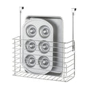 IDESIGN CLASSICO METAL OVER THE CABINET ORGANIZER BASKET - SILVER - Like New