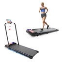 UPREIGN 2 IN 1 TREADMILL WALKING PAD REMOTE CONTROL APP LED DISPLAY - BLUE BLACK - Like New