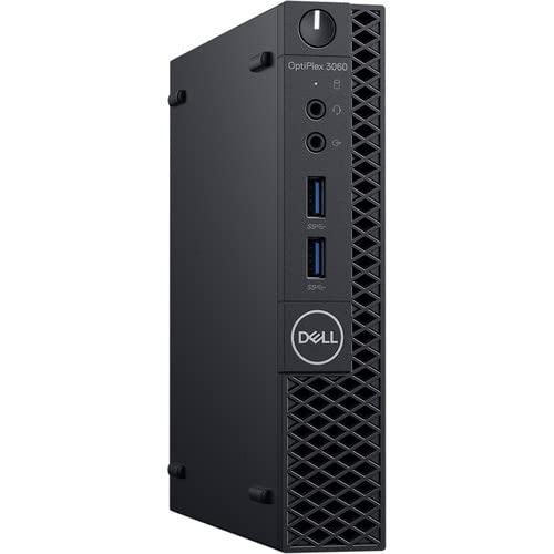 Dell Optiplex 3060 Micro Form Factor PC i3-8100 16GB 256GB SSD Win11Pro - Black - Like New