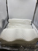 GENERIC WEDGE PILLOW SET, 39.35X27.55 INCH- WHITE/GRAY - Like New