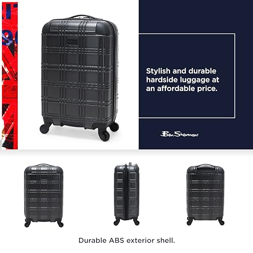 Ben Sherman Nottingham Lightweight Hardside 4-Wheel Spinner Travel Luggage - Like New