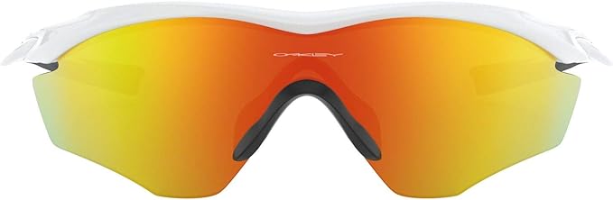 OAKLEY M2 Frame XL Rectangular Sunglasses OO9343 Polished White/Fire Iridium - Like New