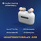 AUDIEN HEARING ATOM PRO 2 WIRELESS RECHARGEABLE OTC HEARING AID - WHITE - Like New