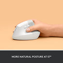 910-006469 LOGITECH LIFT VERTICAL ERGONOMIC MOUSE WIRELESS BLUETOOTH - WHITE - Like New