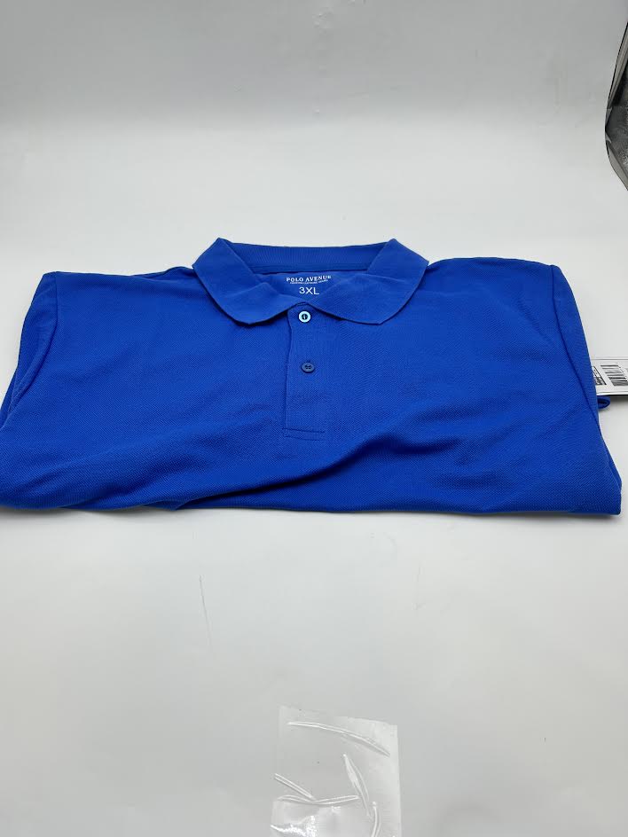 POLO AVENUE MEN'S - SIZE: MEN 3XL - ROYAL BLUE - Brand New