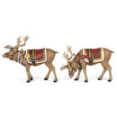 B08CF2V7FJ Christmas Majestic Reindeers Polyresin Antlers Blanket 133562 - New - Brand New
