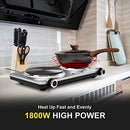 Electric Double Burner Hot Plate Cooking 1800W Portable Electric Stove 6 Speed - Like New