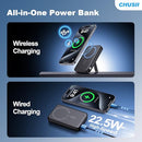 CHUSII Magsafe Portable Charger 12000mAh Magnetic Power Bank Phone Bank - Black - Like New