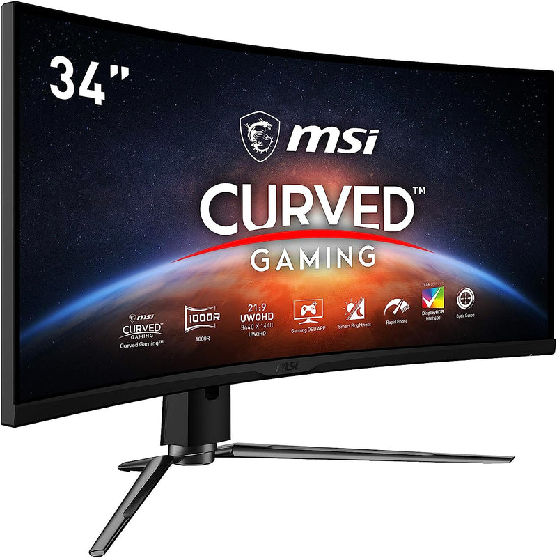 MSI MPG ARTYMIS 343CQR 34" 3440 x 1440 (UWQHD) Gaming Monitor - Black - Like New
