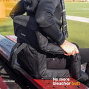 ALPCOUR HEATED RECLINING STADIUM SEAT, WIDE BLEACHER CHAIR WITH BACK SUPPORT 21" - Brand New