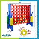GIANTVILLE GIANT 4 IN A ROW CONNECT GAME 4 FEET WIDE BY 3.5 FEET TALL - Blue/Red - Like New