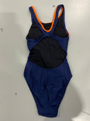 AQUA SPHERE SWIMSUIT MP TEAM SPLICE - SIZE: FEMALE 24 - NAVY/ORANGE - Brand New