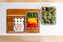 DURA LIVING|6-PIECE GLASS FOOD STORAGE CONTAINERS, RECTANGULAR, DLG18028NEW - Brand New