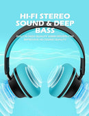 SuperEQ S2 Active Noise Cancelling Headphones On-Ear Headphones SUEQ-S2 -Blue - Like New