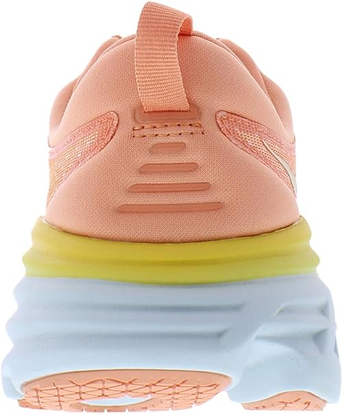 1127952 HOKA ONE ONE Womens Bondi 8 Shell Coral/Peach Parfait 9 - Scratch & Dent