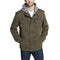 LEVI'S MEN'S WASHED COTTON HOODED MILITARY JACKET SIZE: MEN S - OLIVE - Brand New