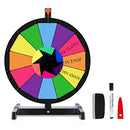 Hooomyai 15 Inch Tabletop Spinning Wheel Prize Wheel Dry Erase Markers - MULTI - Like New