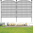BILIBOMPA 10 PANELS DECORATIVE GARDEN FENCE - 32 IN (H) X 26 FT (L) - BLACK - Like New