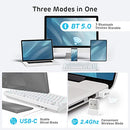 RK ROYAL KLUDGE RK89 85% Triple Mode BT5.0/2.4G/USB-C Hot Swappable Blue Switch - Like New