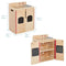 ECR4KIDS PLAY KITCHEN STOVE WOODEN PLAYSET NATURAL - NATURAL - Like New