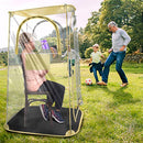 ZJ Right Sports Tent 1 Person Fishing Pod Soccer Tent Cold Weather - Yellow - Like New
