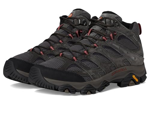 MERRELL MEN'S MOAB 3 MID WATERPROOF HIKING BOOTS - SIZE: MEN 11.5 - BELUGA - Like New