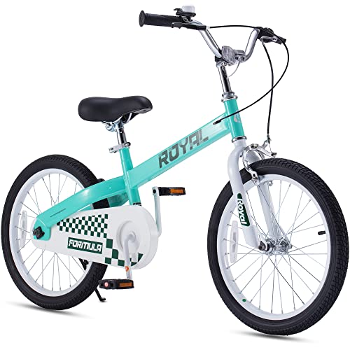 ROYALBABY FORMULA KIDS BIKE BOYS GIRLS 20 WHEEL BICYCLE WITH KICKSTAND TEAL - Like New