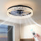 Flush Mount Ceiling Fan with Light, 15.7" Reversible, Dimmable, Noiseless - Like New