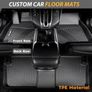 AIPOIL® Floor Mats Custom for Kia Stinger AWD Models 2018-2024 TPE - Black - Like New