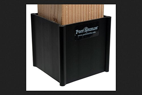 Post Shields Blk 4x4 4" - BLACK - Like New
