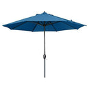 CALIFORNIA UMBRELLA 9 FT. ROUND ALUMINUM MARKET UMBRELLA - FOREST BLUE OLEFIN - Like New