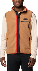 COLUMBIA MEN'S HELVETIA II VEST - SIZE: MEN SMALL - CAMEL BROWN - Like New