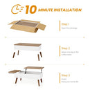 BIDISO LIFT TOP COFFEE TABLE, DINING, HKLC04A1A02 - WALNUT - OAK - Like New