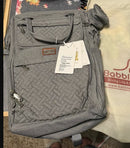 BABBLEROO WIDE OPEN DIAPER BAG BACKPACK - LIGHT GRAY - Brand New