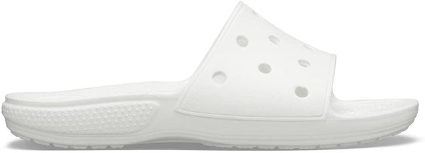 CROCS UNISEX-ADULT CLASSIC SLIDE SANDALS - SIZE: MEN 7 WOMEN 9 - WHITE - Brand New