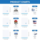 SIMPLE DELUXE 32 PACK VACUUM STORAGE BAGS WITH HAND PUMP - CLEAR/BLUE - Brand New