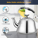 Tea Kettle 2Qt, Food-Grade Stainless Steel Teapot AMF-2L0905 - Silver - Like New