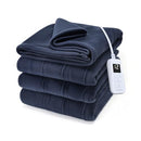 Sunbeam Royal Ultra Fleece Heated Electric Blanket Full Size, 84"x72", Indigo - Like New
