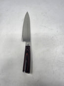 GENERIC 8 INCH DAMASCUS CHEF KNIFE - DARK WOOD - Like New