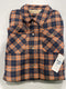 EURO JOY MEN'S FLANNEL SHERPA-LINED SHIRT JACKET - SIZE: MEN L - GOLD/BLACK - Brand New