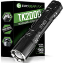ECOGEAR FX TK2000 TACTICAL FLASHLIGHT KIT 2000 LUMENS MAX, 3 MODES - BLACK - Like New
