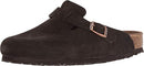 BIRKENSTOCK WOMEN'S BOSTON SUEDE CLOGS MEN 6 WOMEN 8 MOCHA SUEDE - Like New